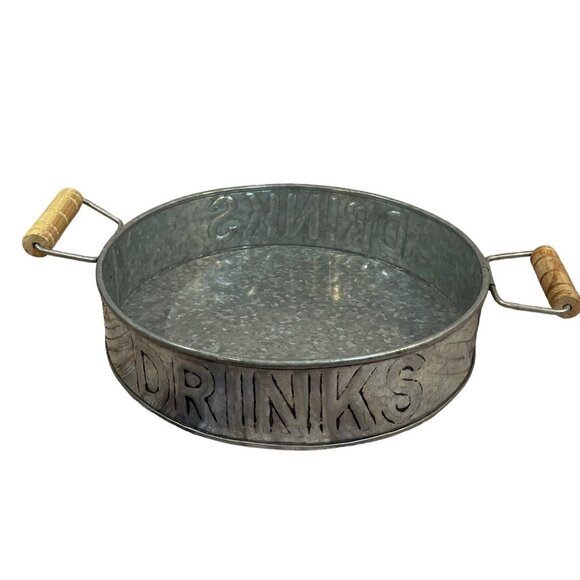 Galvanized‎ Drink/BeverageTray New without tags! - Picture 1 of 5